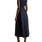 Abito lungo smanicato CFWWDR0184FRUT3944 3989 WOOLRICH Melton blue 