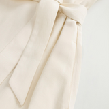 Vestito smanicato in misto lino con cintura CFWWDR2020FRUT3043 8743 WOOLRICH Milky cream 