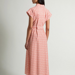 Abito chemisier in misto cotone con cintura CFWWDR2021FRUT5402 5549 WOOLRICH Paprika tile bloom 