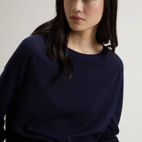 Maglia girocollo in misto cotone CFWWKN2037FRUF5037 3989 WOOLRICH Blue 