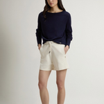 Maglia girocollo in misto cotone CFWWKN2037FRUF5037 3989 WOOLRICH Blue 