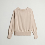 Maglia girocollo in misto cotone CFWWKN2037FRUF5037 8640 WOOLRICH Beige 