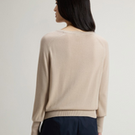 Maglia girocollo in misto cotone CFWWKN2037FRUF5037 8640 WOOLRICH Beige 