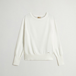 Maglia girocollo in misto cotone CFWWKN2037FRUF5037 8743 WOOLRICH Milky cream 