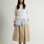 Maglia girocollo in misto cotone CFWWKN2037FRUF5037 8743 WOOLRICH Milky cream 