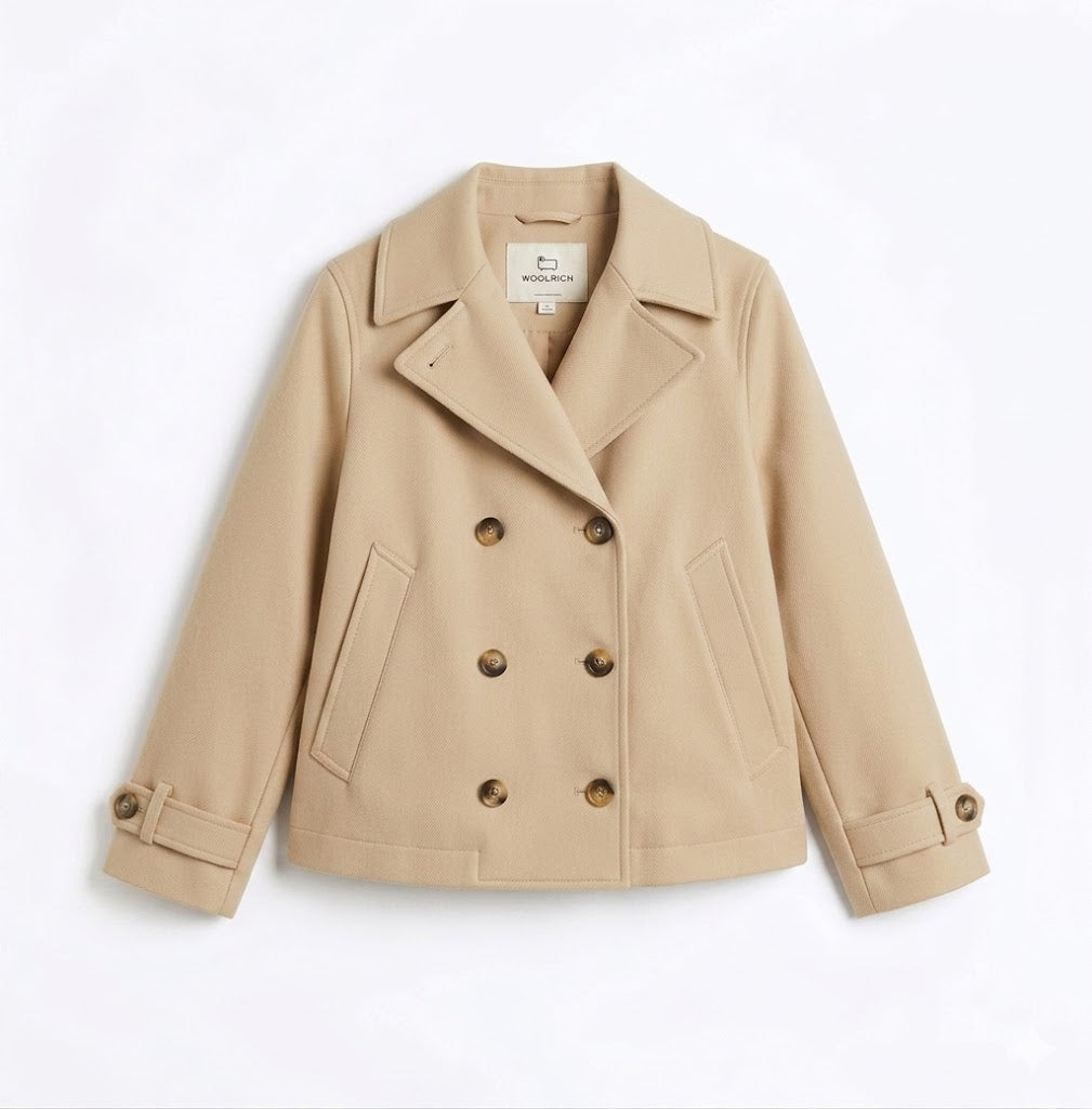 Peacoat in puro cotone CFWWOU2249FRUT5303 8640 WOOLRICH White pepper 