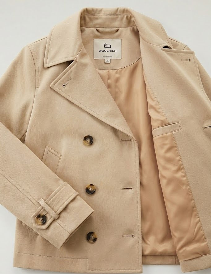Peacoat in puro cotone CFWWOU2249FRUT5303 8640 WOOLRICH White pepper 