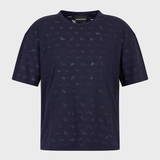 T-shirt in jersey devoré eagle all over 3R2T7F 2JWBZ 0918 EMPORIO ARMANI Blue 