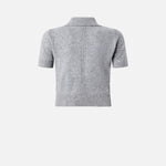 Polo in lana manica corta 105450A2Q9 II2 PINKO Grigio monumento 