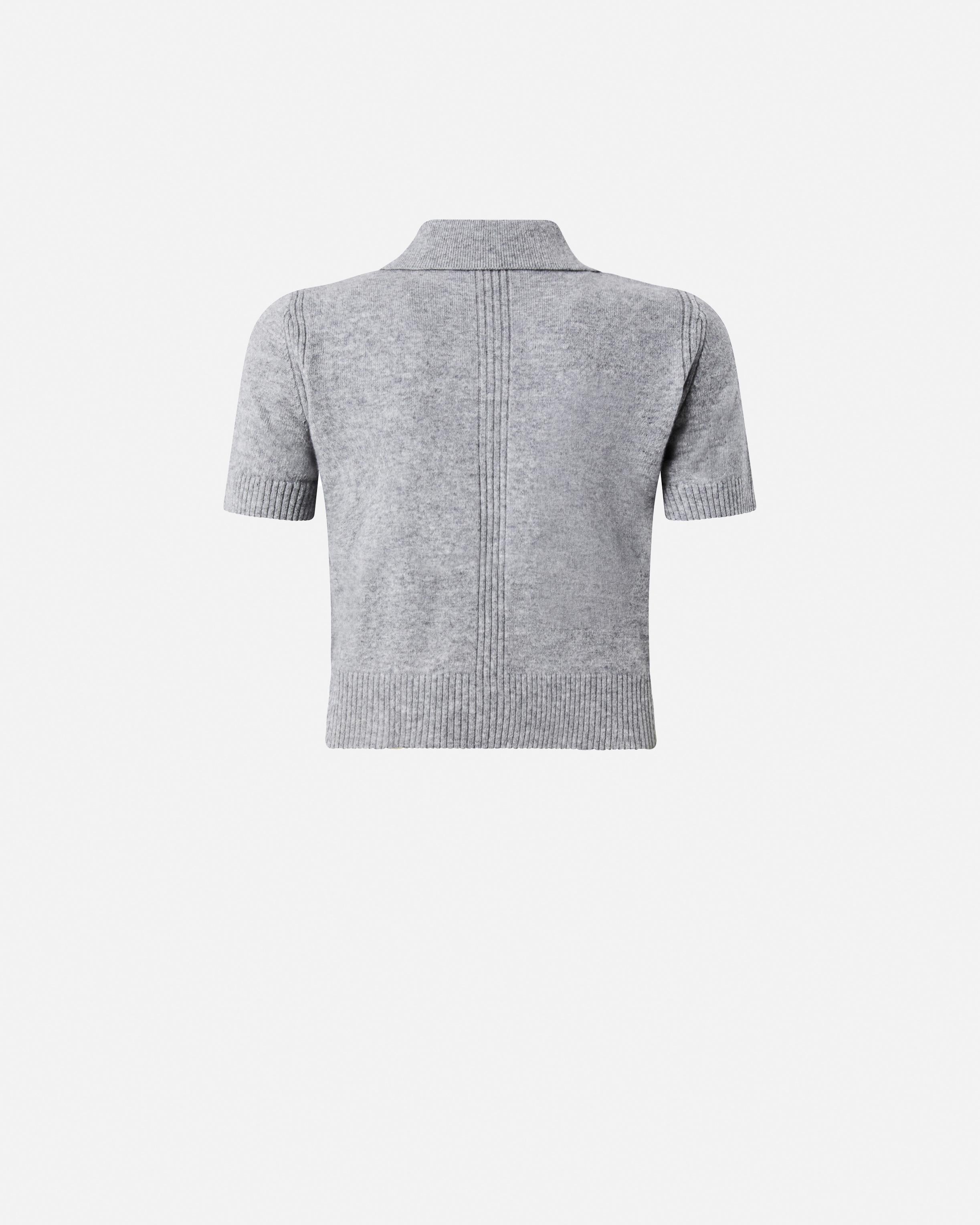 Polo in lana manica corta 105450A2Q9 II2 PINKO Grigio monumento 