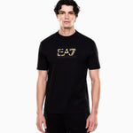 T-shirt girocollo Premium Label in jersey di cotone 7M001562 AF17789 UC001 EA7 Black 