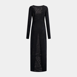 Cardigan in maglia BRAIDED LONG 2511106 BLACK DAILY PAPER Black 