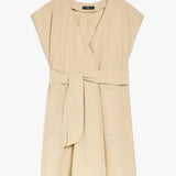 Abito corto in popeline di cotone 2515221132 004 MAX MARA WEEKEND Sabbia 