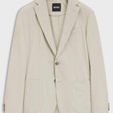 Giacca slim fit in seersucker di cotone elasticizzato 50561894 10279134 01 286 BOSS Open beige 