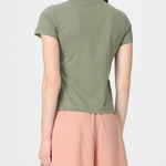 T-Shirt manica corta 100535A33F U84 PINKO Verde vertiver 