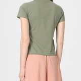 T-Shirt manica corta 100535A33F U84 PINKO Verde vertiver 