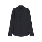 Camicia slim in microfibra 50561106 10278633 01 404 BOSS Dark blue 