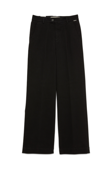 Pantalone flare in cotone RND041 P403 0112 C0020 ROY ROGER'S Black 