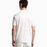 T-shirt in jersey misto lyocell con ricamo frase summer mood ASV EM003649 AF18312 U0003 EMPORIO ARMANI Snow white 