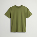 T-shirt in puro cotone con logo CFWOTE0144MRUT2926 6641 WOOLRICH Cypress 