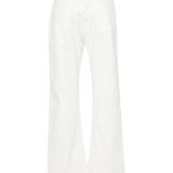 Pantalone in bull di cotone 101733A1RA Z14 PINKO Bianco 