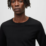 Maglia girocollo in merinos 50468239 10241501 01 001 BOSS Black 