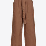 Pantaloni ampi cotone lavato 102191A1BB L71 PINKO Terra scura 