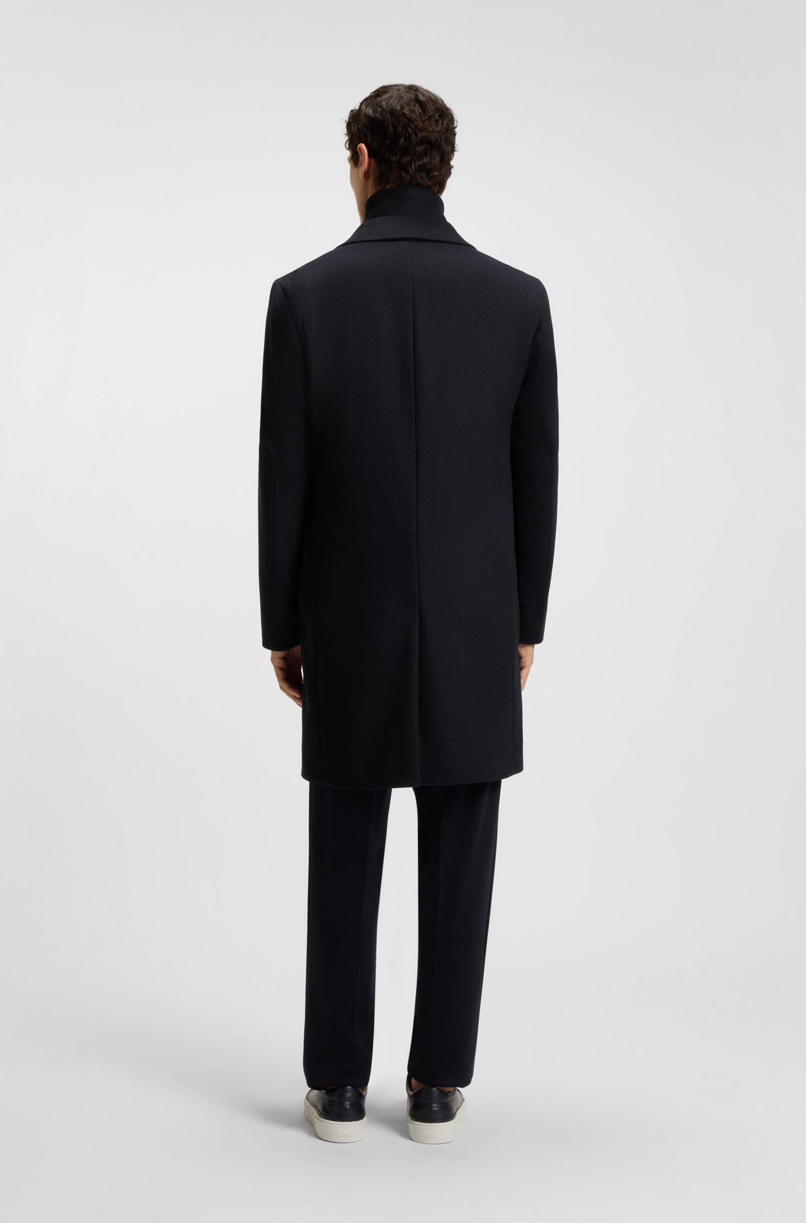 Cappotto in lana e cachemire con interno staccabile 50551085 10273687 01 404 BOSS Dark blue 