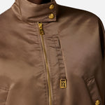 Bomber in nylon GB05D61E2 229 ELISABETTA FRANCHI Argilla 
