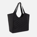 Borsa shopper in tessuto riciclato trapunta puzzle 104536A1EU Z99Q PINKO Nero-antique gold 