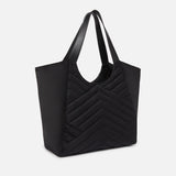 Borsa shopper in tessuto riciclato trapunta puzzle 104536A1EU Z99Q PINKO Nero-antique gold 