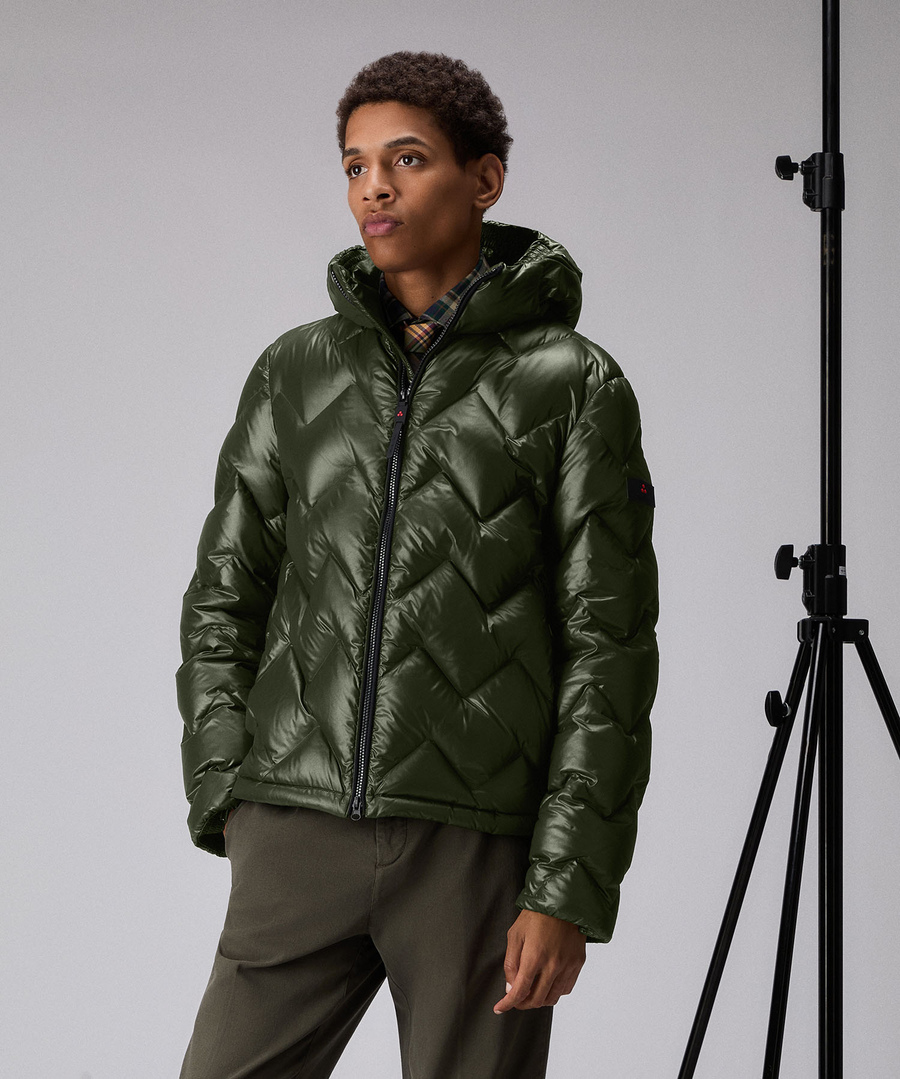 Piumino con cappuccio PEU5581 01181950 669 PEUTEREY Green 