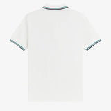Polo manica corta M3600 02C FRED PERRY Snowwht/sgrn/nvy 