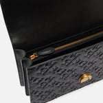 Borsa Love Bag a tracolla in pelle con logo 100941A1YB Z99Q PINKO Nero-antique gold 