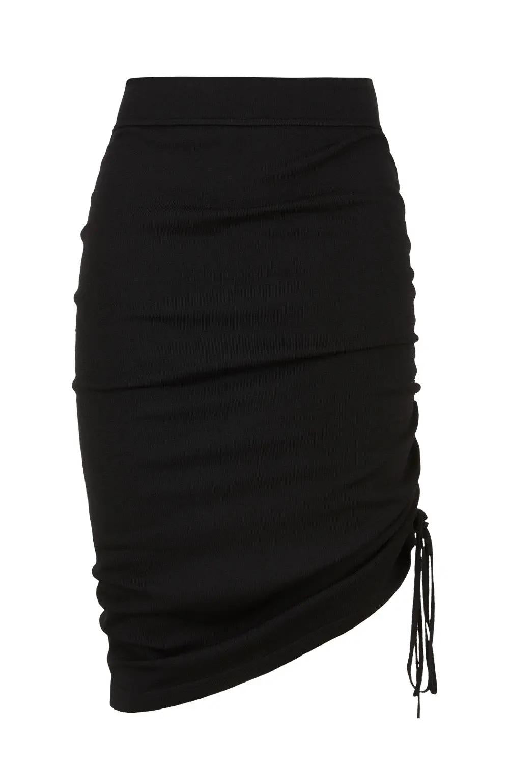 Gonna longuette in maglia LOCAD560573 013 P.A.R.O.S.H. Black 