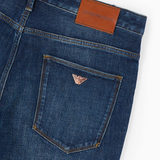 Jeans slim fit in comfort denim con effetto bleaching 6R1J06 1DRGZ 0941 EMPORIO ARMANI Denim blue 