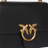 Borsa in pelle 100066A0F1 Z99Q PINKO Nero-antique gold 