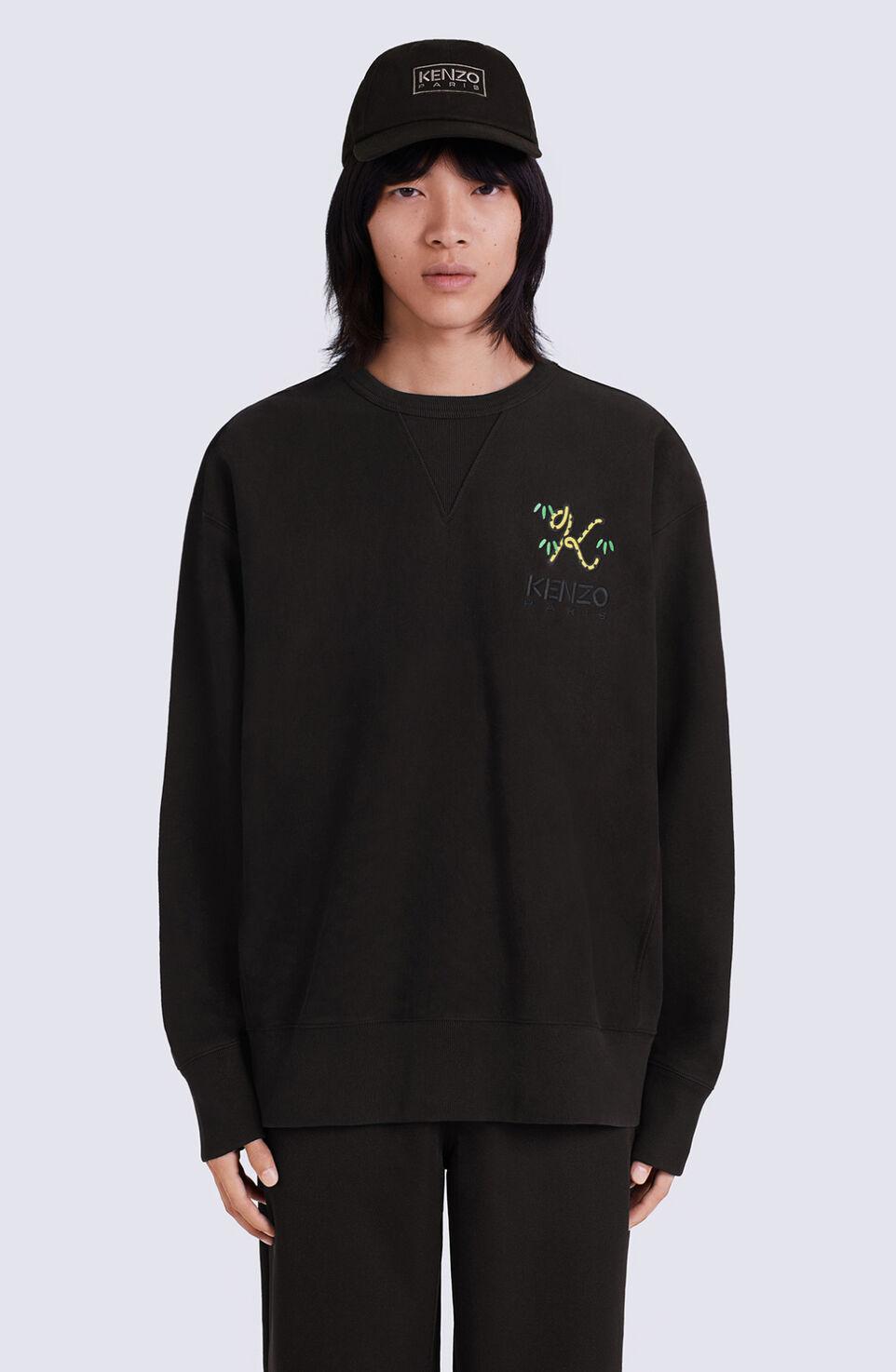 Felpa girocollo Tiger tail FC65SW4214ME 99J KENZO Black 