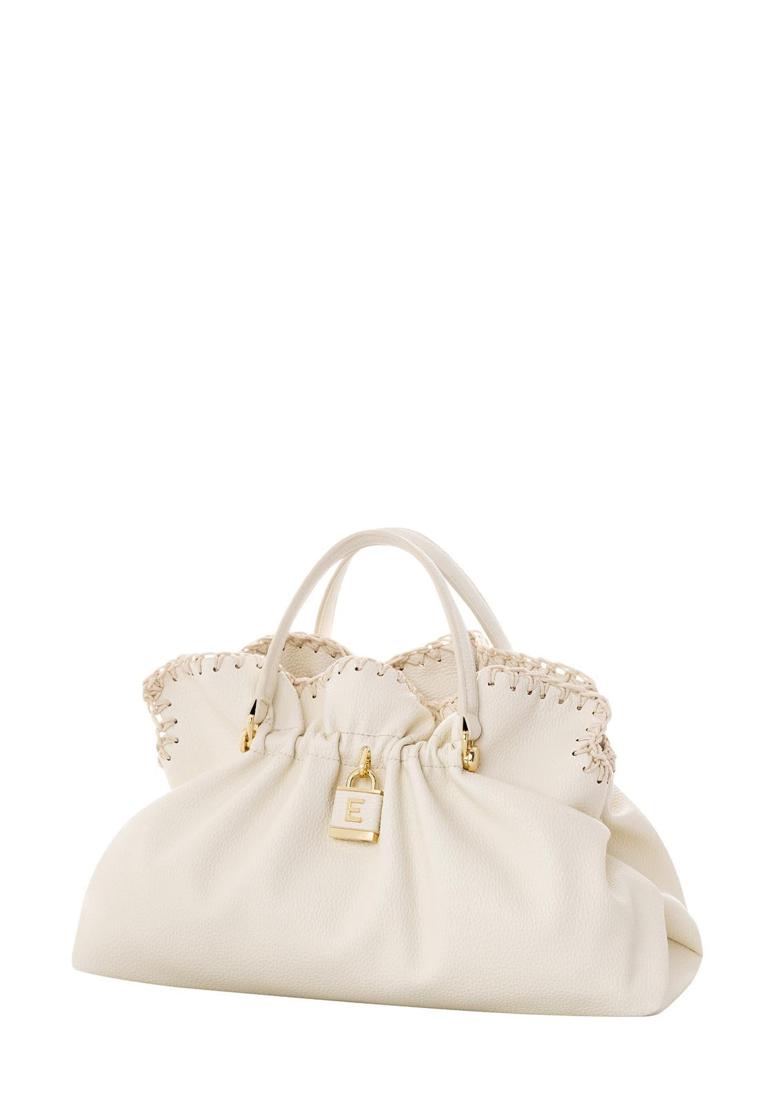 Borsa tote in ecopelle 12402131 IVORY ERMANNO FIRENZE Ivory 