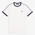 T-Shirt manica corta con fettuccia M4620 129 FRED PERRY Snow white 