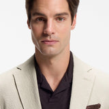 Giacca slim fit in seersucker di cotone elasticizzato 50561894 10279134 01 286 BOSS Open beige 