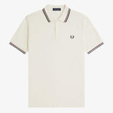 Polo manica corta M3600 84A FRED PERRY Ecr/oxbld/grsrts 