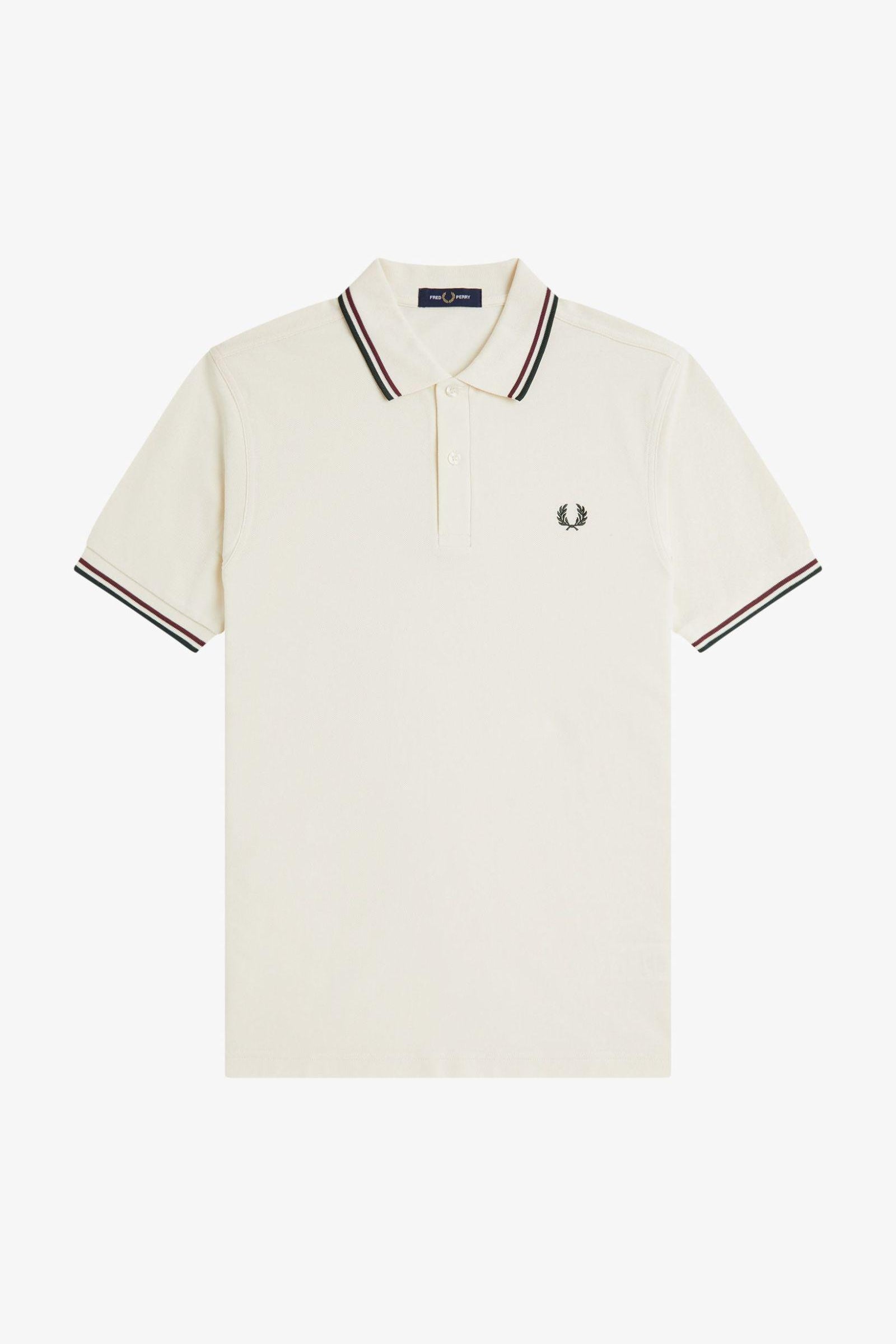 Polo manica corta M3600 84A FRED PERRY Ecr/oxbld/grsrts 