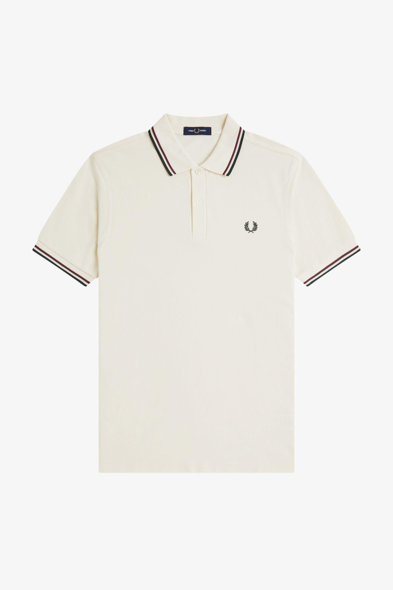 Polo manica corta M3600 84A FRED PERRY Ecr/oxbld/grsrts 