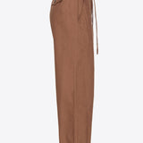 Pantaloni ampi cotone lavato 102191A1BB L71 PINKO Terra scura 