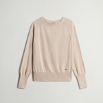 Maglia girocollo in misto cotone CFWWKN2037FRUF5037 8640 WOOLRICH Beige 