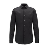 Camicia slim fiti in cotone elasticizzato JASON 10151300 02 001 BOSS Black 