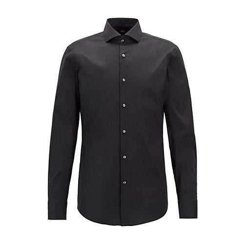 Camicia slim fiti in cotone elasticizzato JASON 10151300 02 001 BOSS Black 