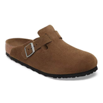 Sabot in pelle scamosciata BOSTON SFB 1030861 DARK TEA BIRKENSTOCK Dark tea 