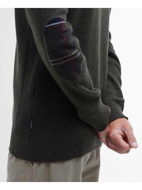 Maglia con mezza zip MKN0837 MKN OL91 BARBOUR Oliva 